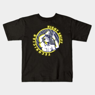 Night Shift Technician Kids T-Shirt